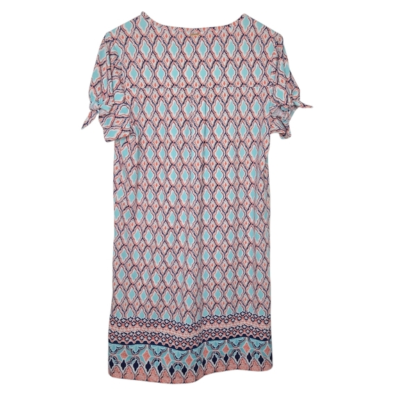 Cabana Life St. Barts Colorful Geo Print Tropical Beach Tunic Day Dress Large - Picture 2 of 9